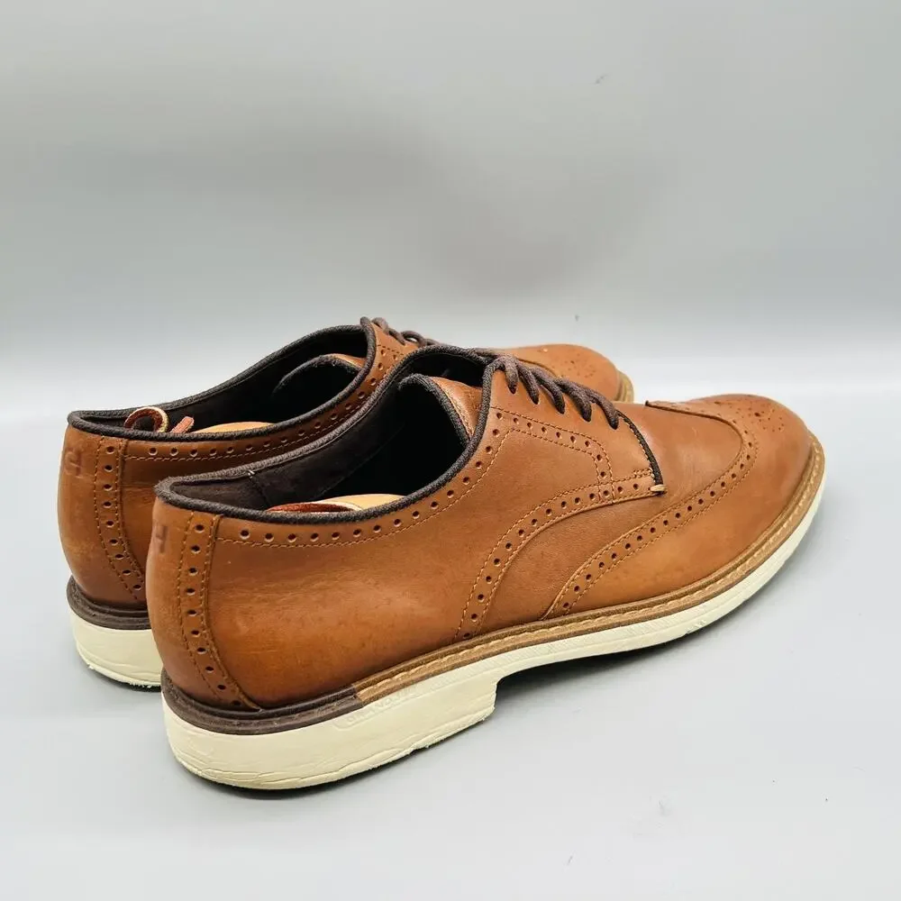 Cole Haan Shoes Mens 12 Brown Leather Grandseries Wingtip Oxford Dress Brogue